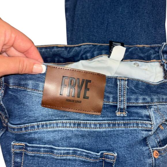 Frye Straight Leg Crop Blue Jeans Women’s 27 Classic Casual Western Preppy Fall - Picture 7 of 14